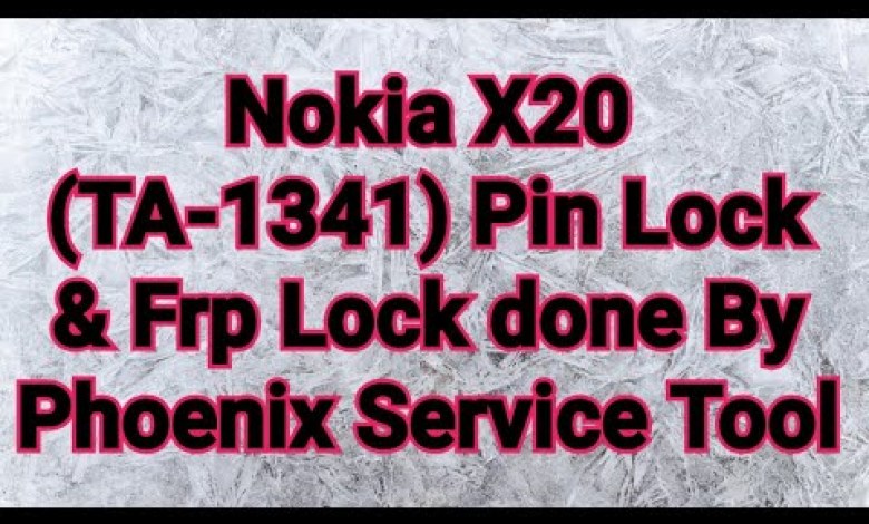 Nokia X20 (TA-1341) Pin Lock & Frp Lock done By Phoenix Nokia X20 (TA-1341) Pin Lock & Frp Lock done By Phoenix