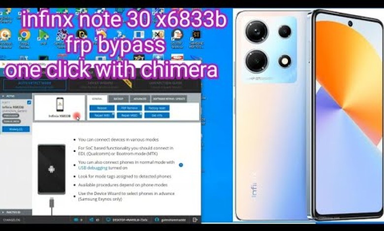 infinx note 30 x6833b frp bypass one click with chimera infinx note 30 x6833b frp bypass one click with chimera