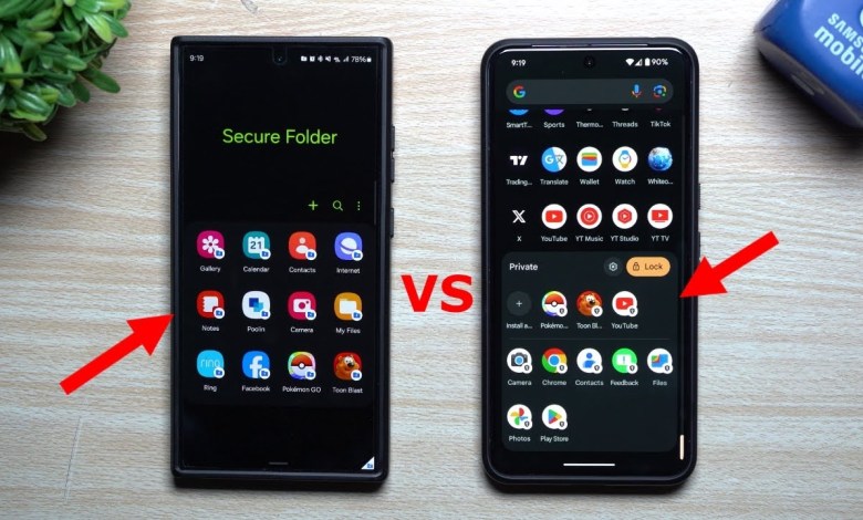 Samsung's Secure Folder vs Google's Samsung's Secure Folder vs Google's