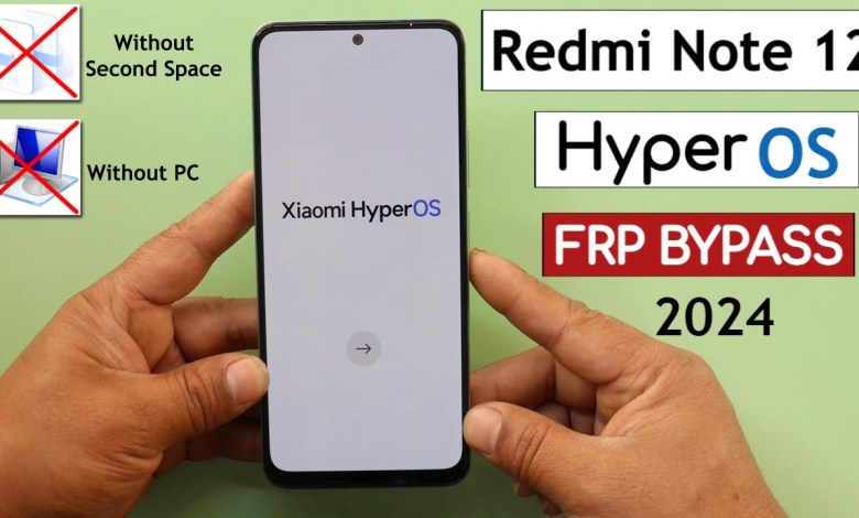 Redmi Note 12 HyperOS Frp Bypass/Unlock Google A/c Lock Redmi Note 12 HyperOS Frp Bypass/Unlock Google A/c Lock