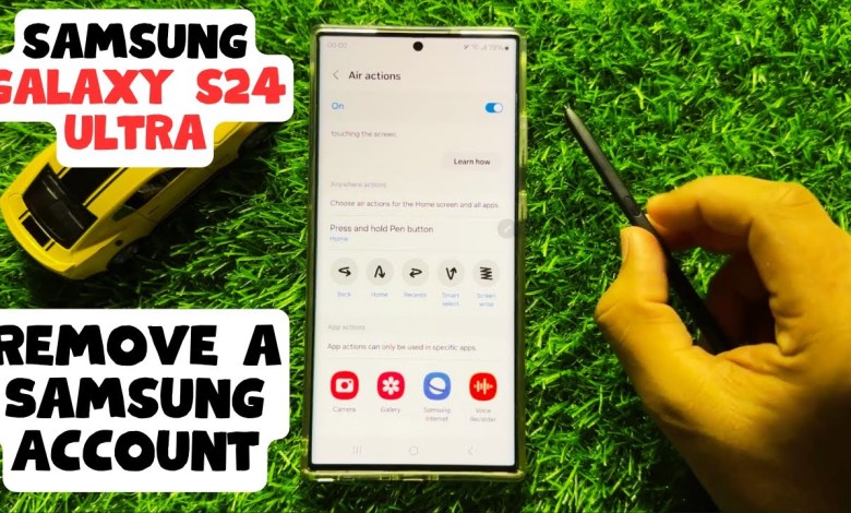 How to Remove a Samsung Account Samsung Galaxy S24 How to Remove a Samsung Account Samsung Galaxy S24