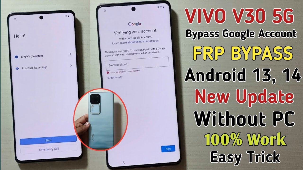Vivo V30 FRP Bypass Android 14 | New Method | Vivo V30 Vivo V30 FRP Bypass Android 14 | New Method | Vivo V30
