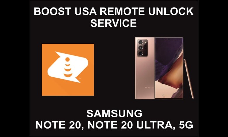Boost USA Remote Unlock Service, Samsung Note 20, Note Boost USA Remote Unlock Service, Samsung Note 20, Note