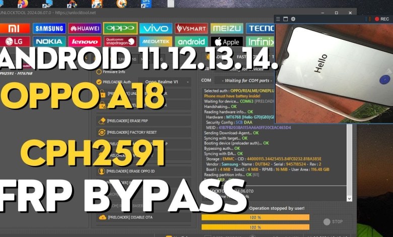 OPPO A18 (CPH2591) FRP BYPASS ANDROID 14. 13.12.11. !! OPPO A18 (CPH2591) FRP BYPASS ANDROID 14. 13.12.11. !!