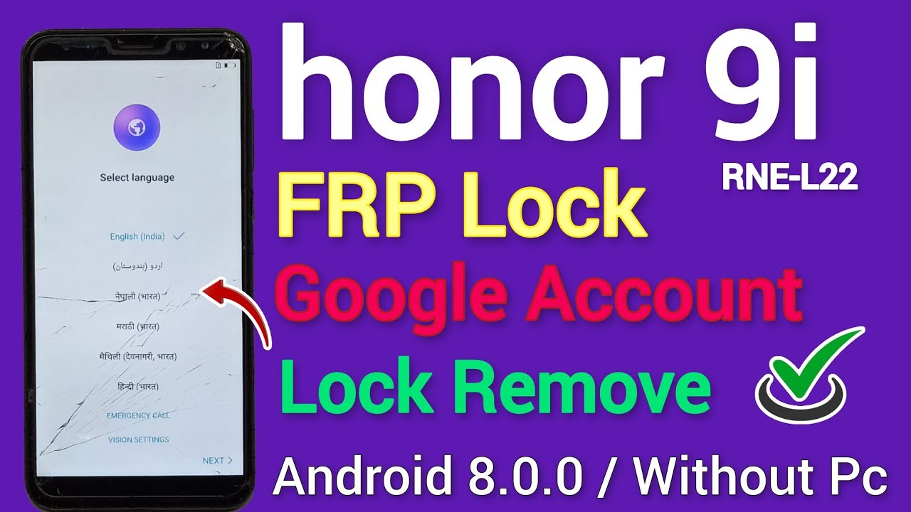 Honor 9i FRP Bypass Without Pc | Honor RNE-L22 Google Honor 9i FRP Bypass Without Pc | Honor RNE-L22 Google