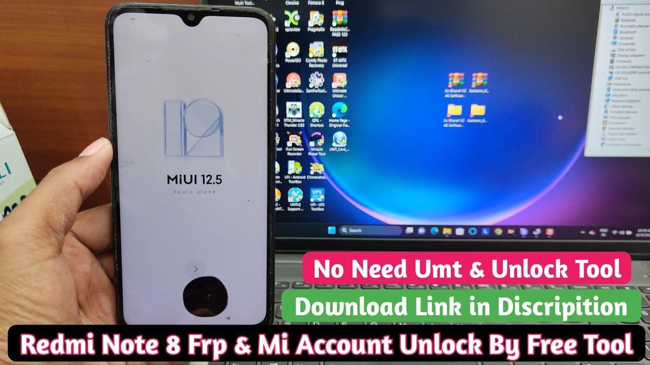 Redmi Note 8 Frp & Mi Account Unlock By Free Tool 2024 Redmi Note 8 Frp & Mi Account Unlock By Free Tool 2024