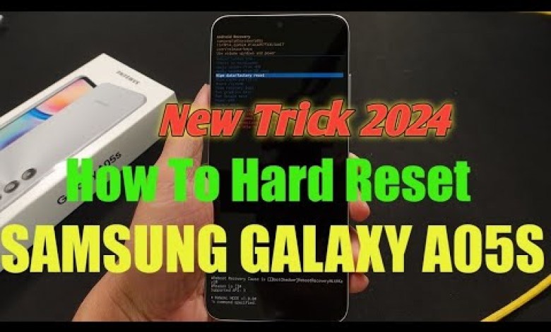 Samsung Galaxy A05s Hard reset ! How to hard reset Samsung Galaxy A05s Hard reset ! How to hard reset