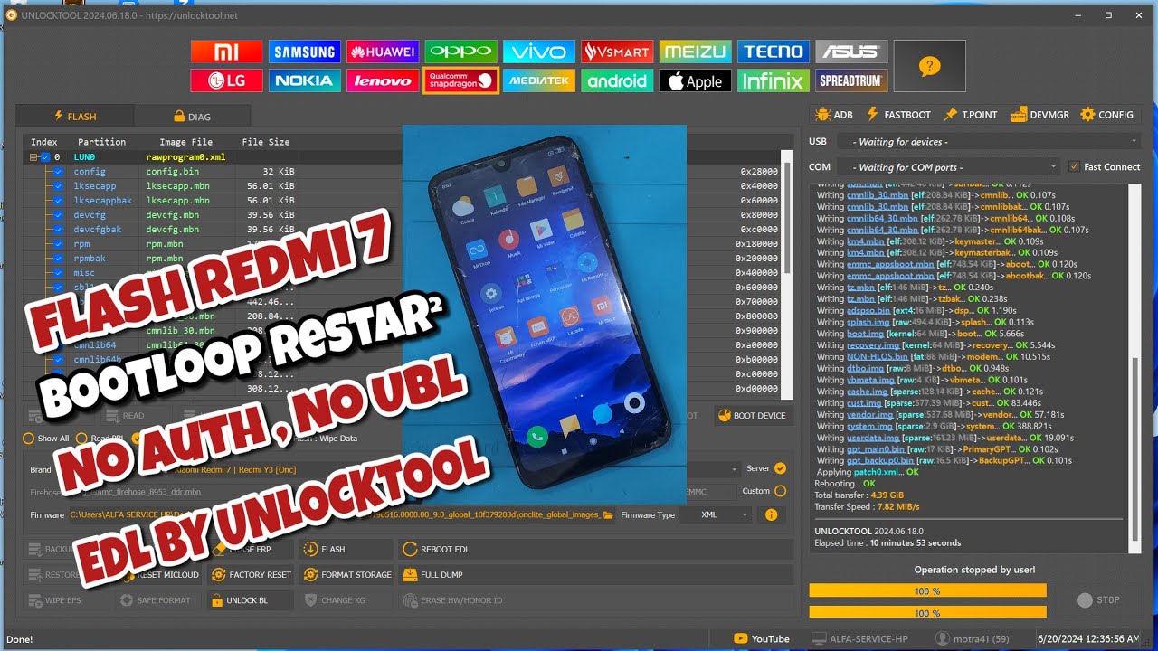 Redmi 7 Re-Flash Bootloop, Restar, No UBL, No Redmi 7 Re-Flash Bootloop, Restar, No UBL, No