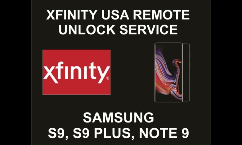 Xfinity USA Remote Unlock Service, Samsung S9, S9 Plus, Xfinity USA Remote Unlock Service, Samsung S9, S9 Plus,