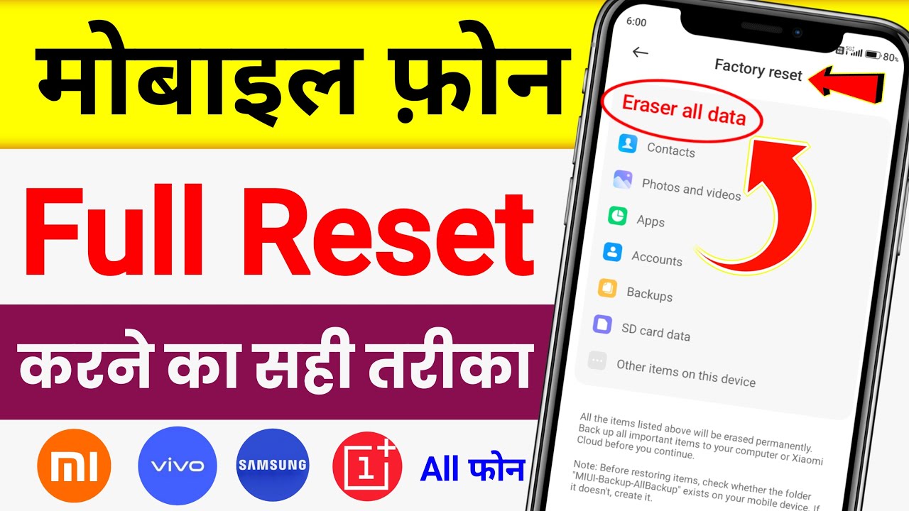 How to fully reset the mobile! How to Reset Phone How to fully reset the mobile! How to Reset Phone