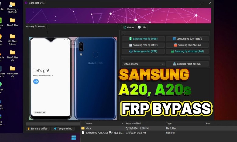 Unlock the mystery: Samsung A20 and A20s FRP bypass with file loader! Unlock the mystery: Samsung A20 and A20s FRP bypass with file loader!