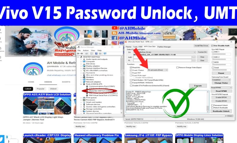 Vivo V15 Password Unlock Reset UMT Vivo V15 Password Unlock Reset UMT