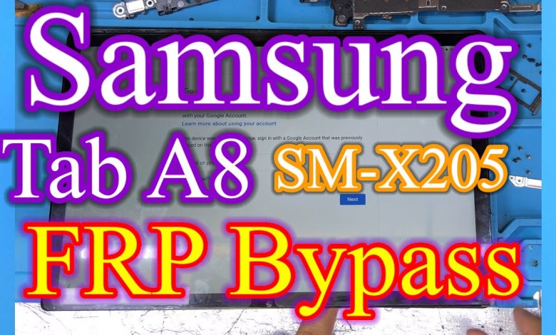 Samsung Tab A8 FRP Bypass (SM X205) Samsung Tab A8 FRP Bypass (SM X205)