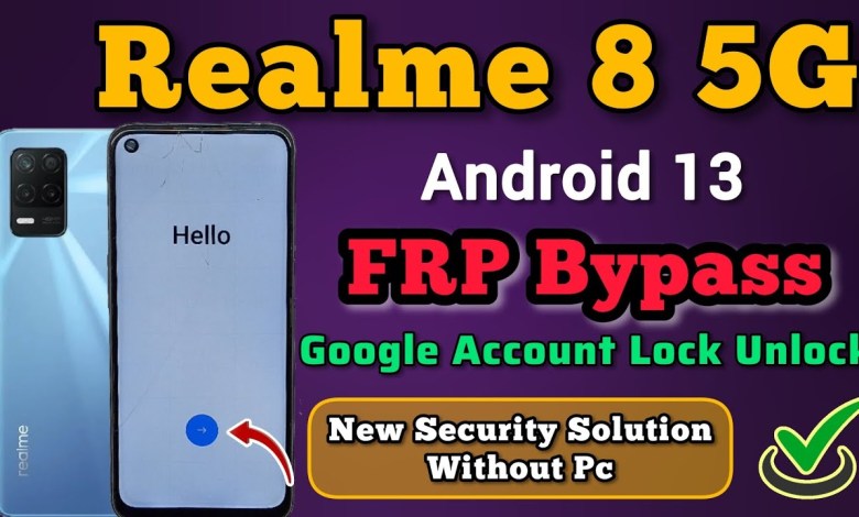 Realme 8 5G FRP Bypass Android 13 | Google Account Realme 8 5G FRP Bypass Android 13 | Google Account