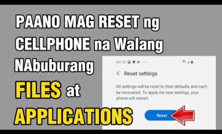 How to reset a cellphone without deleting files How to reset a cellphone without deleting files