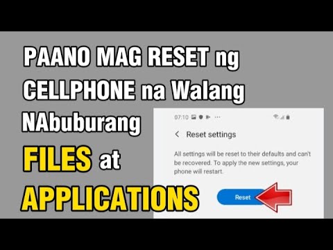 How to reset a cellphone without deleting files How to reset a cellphone without deleting files