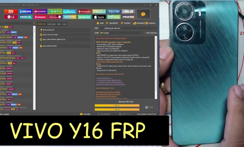 VIVO Y16 FRP BYPASS VIA UNLOCKTOOL VIVO Y16 FRP BYPASS VIA UNLOCKTOOL