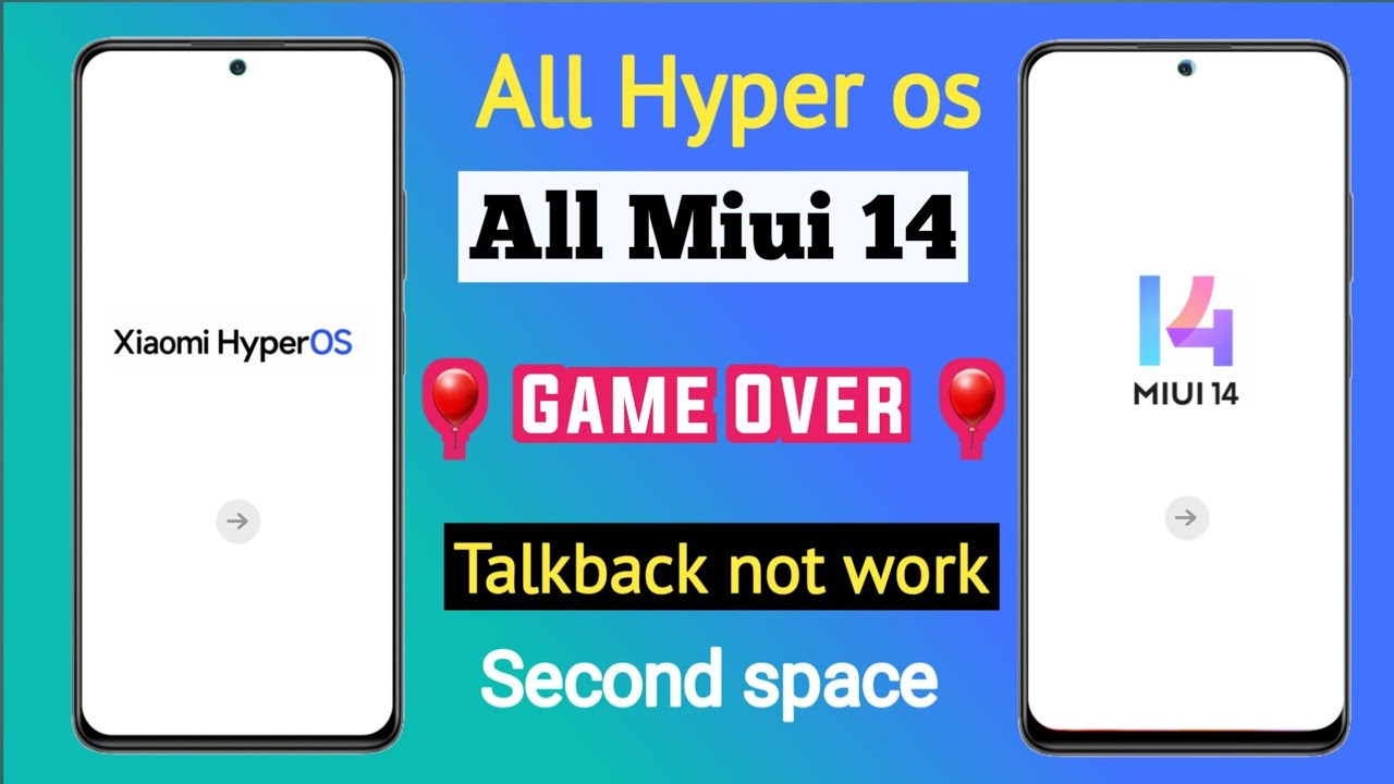 All hyper os / miui 14 / Talkback not working method | All hyper os / miui 14 / Talkback not working method |