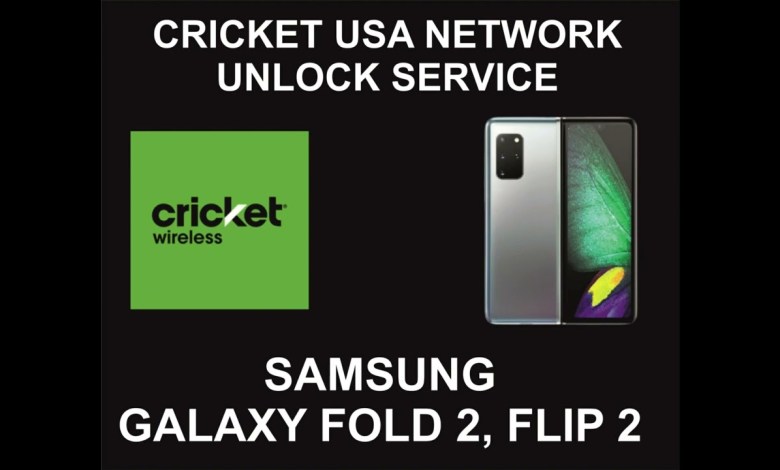 Cricket USA Remote Unlock Service, Samsung Z Fold 2, Z Cricket USA Remote Unlock Service, Samsung Z Fold 2, Z