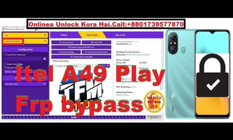 Itel A49 Play Frp bypass TFM Tool By Mobile Unlock Fix Itel A49 Play Frp bypass TFM Tool By Mobile Unlock Fix