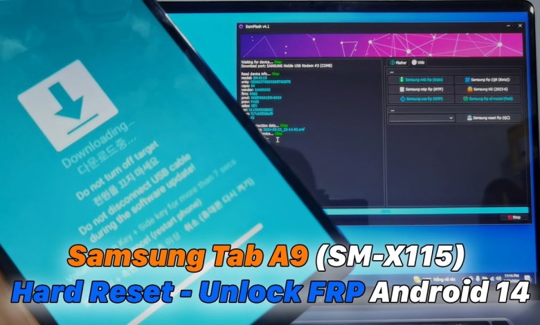 Samsung Tab A9 (SM-X115) Hard Reset – Bypass Samsung Tab A9 (SM-X115) Hard Reset – Bypass