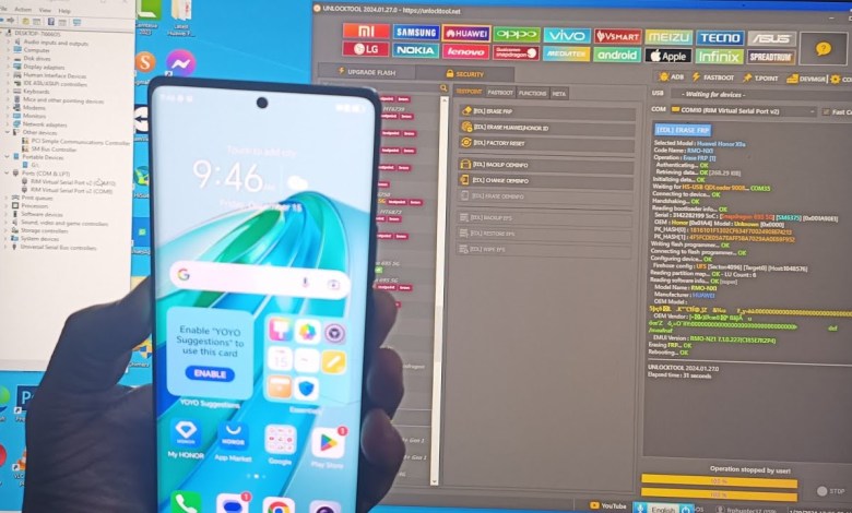 Huawei Honor x9a || RMO-NX1 Frp Bypass || Unlock Tool Huawei Honor x9a || RMO-NX1 Frp Bypass || Unlock Tool