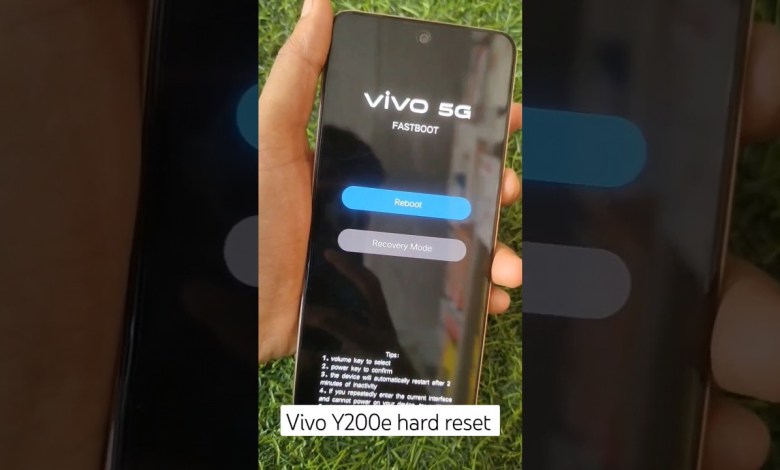 Vivo Y200e hard reset frp/bypass Google account remove Vivo Y200e hard reset frp/bypass Google account remove