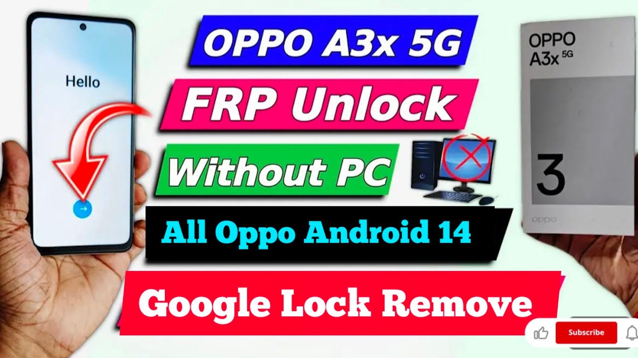 New Trick to Bypass FRP on Oppo A3x 5G with Android 14 New Trick to Bypass FRP on Oppo A3x 5G with Android 14