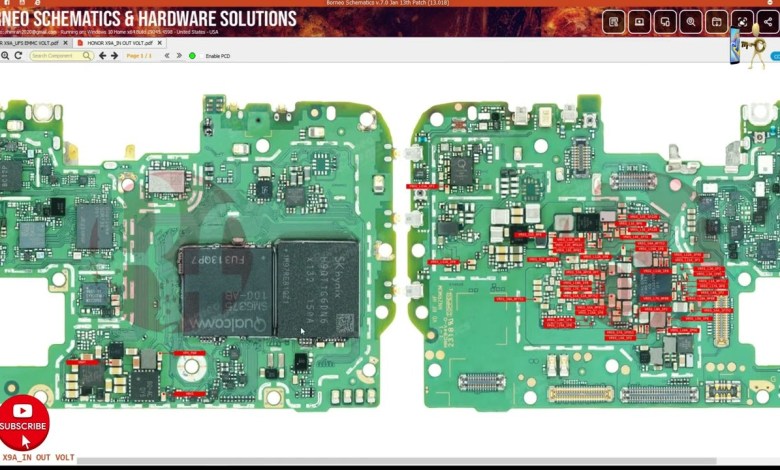 Huawei Honor X9A UFS ISP PIN OUT Huawei Honor X9A UFS ISP PIN OUT