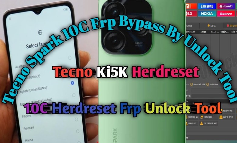 Tecno Spark 10c Lock & Frp Bypass By Unlock Tool Tecno Spark 10c Lock & Frp Bypass By Unlock Tool