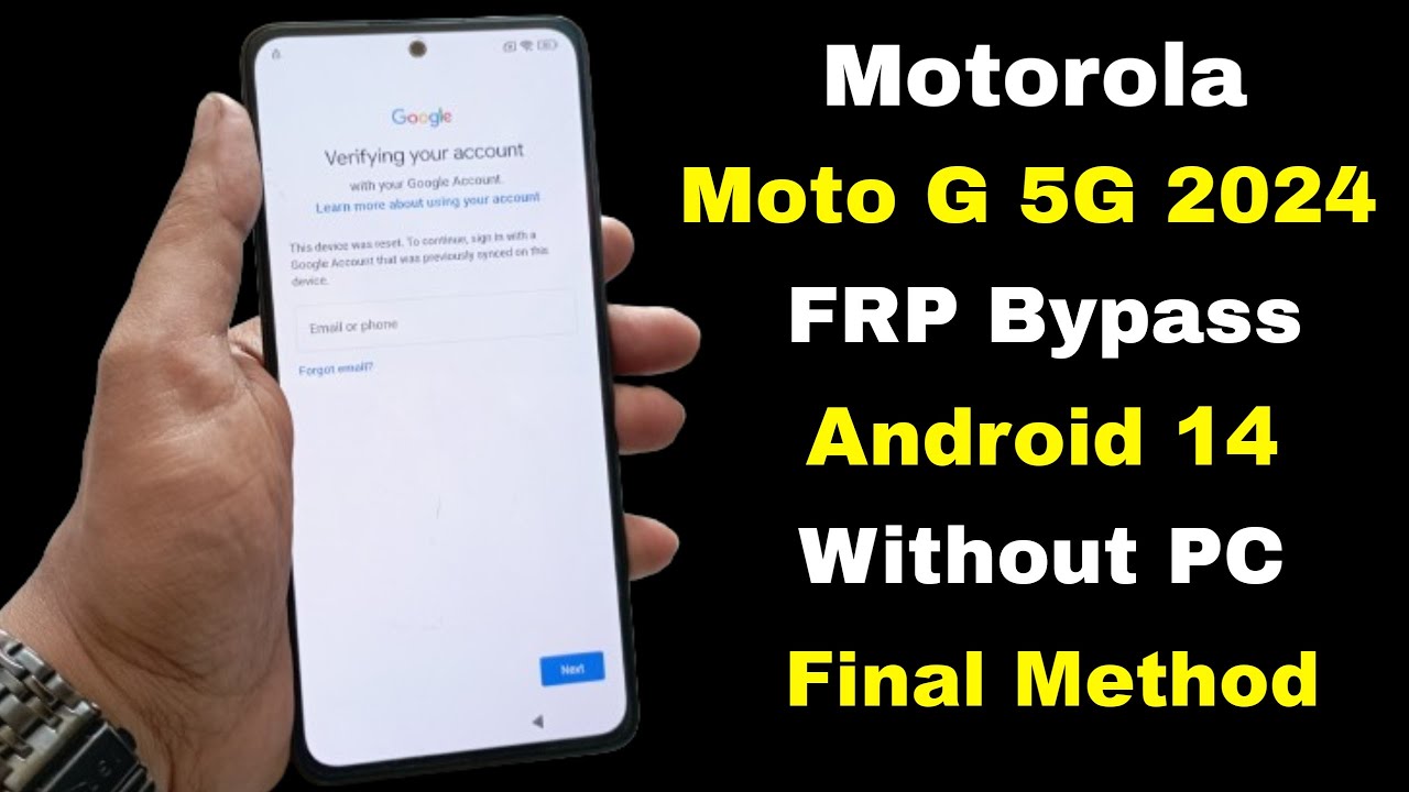 Unlock Motorola Moto G 5G 2024 with Android 14: How to bypass FRP without hassle Unlock Motorola Moto G 5G 2024 with Android 14: How to bypass FRP without hassle