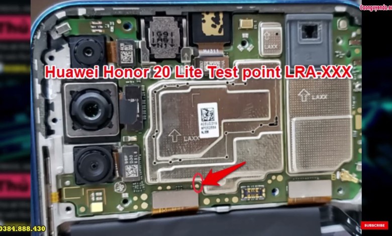 Huawei Honor 20 Lite Test point LRA-XXX Huawei Honor 20 Lite Test point LRA-XXX
