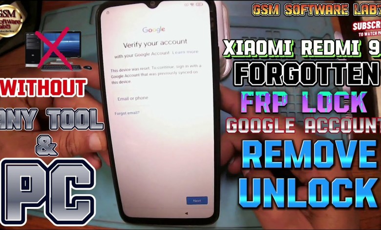 Xiaomi Redmi 9C MiUi 12 FRP BypassUnlock Google Account Xiaomi Redmi 9C MiUi 12 FRP BypassUnlock Google Account