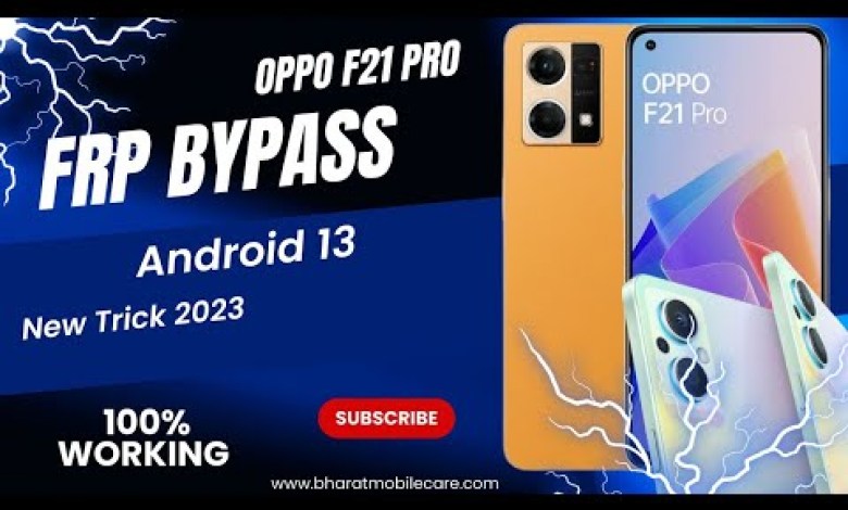 Oppo F21 Pro FRP Bypass Android 13 || New Trick || Oppo Oppo F21 Pro FRP Bypass Android 13 || New Trick || Oppo