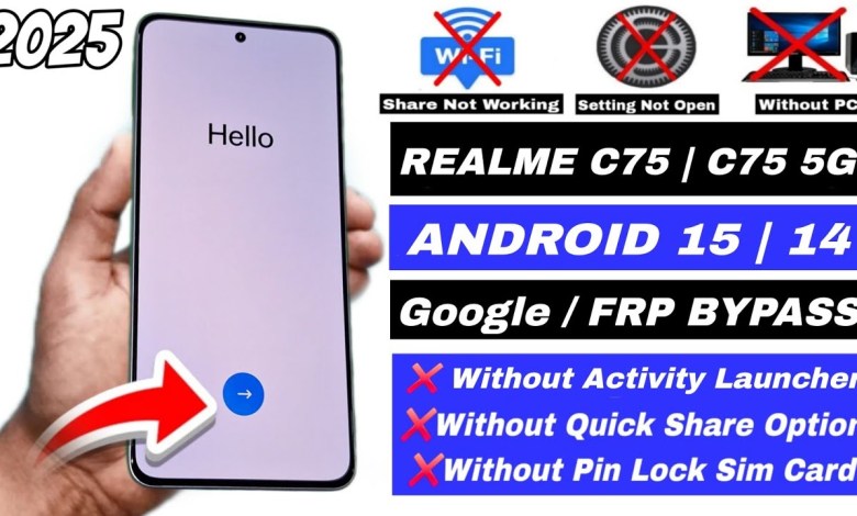 Unlocking Secrets: How to Bypass FRP/Google on Realme C75 with Android 15/14! Unlocking Secrets: How to Bypass FRP/Google on Realme C75 with Android 15/14!
