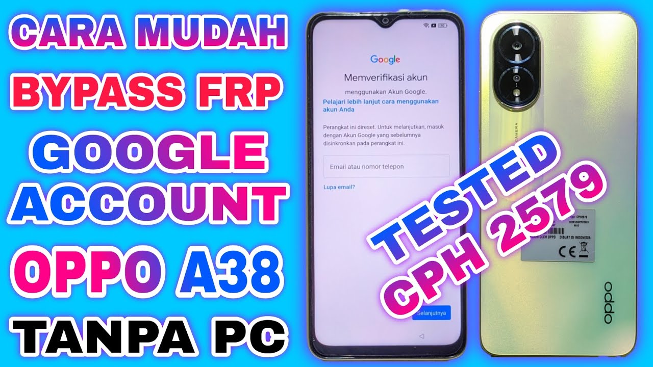 BYPASS FRP GOOGLE ACCOUNT OPPO A38 CPH2579 TANPA PC | BYPASS FRP GOOGLE ACCOUNT OPPO A38 CPH2579 TANPA PC |