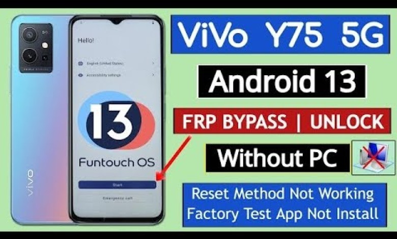 vivo y75 4G,5G frp bypass without pc 100% working vivo y75 4G,5G frp bypass without pc 100% working