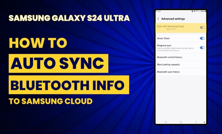 Samsung Galaxy S24 Ultra : How to enable Bluetooth Samsung Galaxy S24 Ultra : How to enable Bluetooth