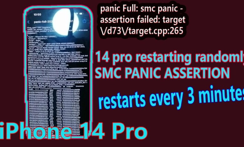 iPhone 14 pro restarting every 3 minutes randomly SMC iPhone 14 pro restarting every 3 minutes randomly SMC