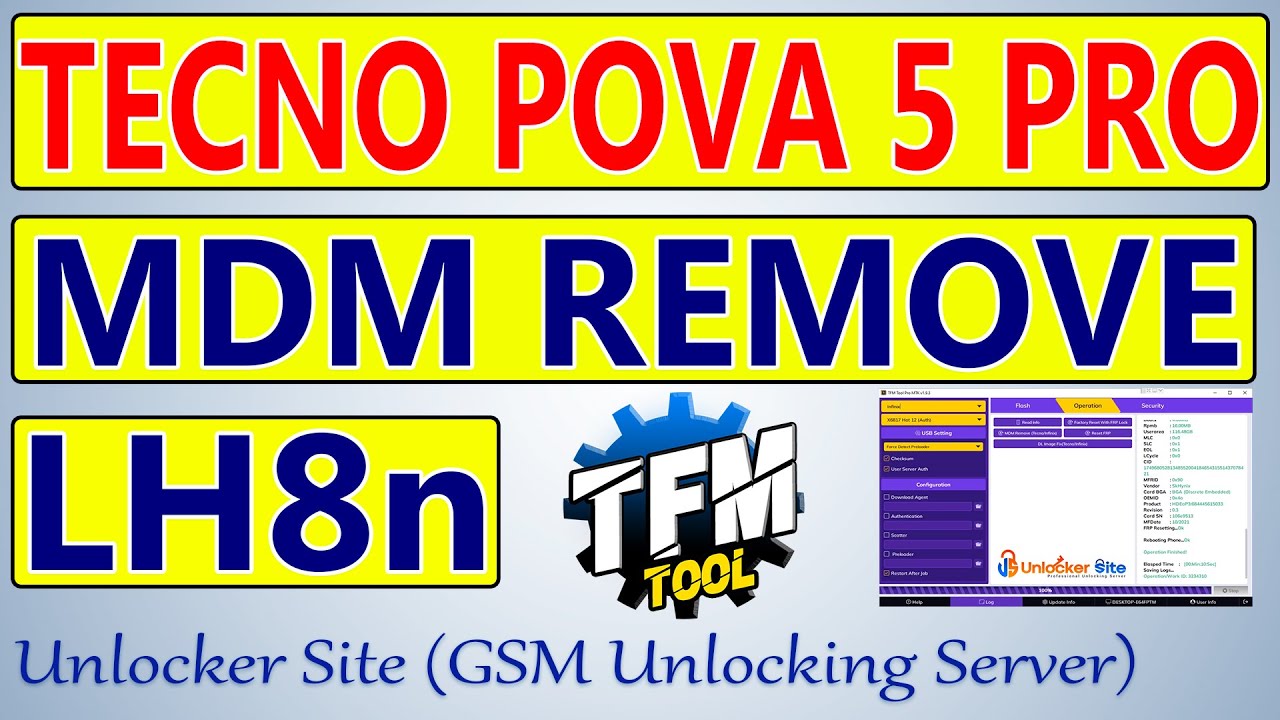 Tecno Pova 5 Pro (LH8n) MDM Remove By TFM Tool Tecno Pova 5 Pro (LH8n) MDM Remove By TFM Tool