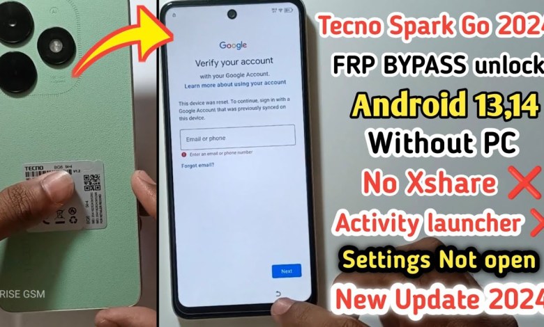 Tecno Spark Go 2024 Frp Bypass Android 13 | Tecno BG6 Tecno Spark Go 2024 Frp Bypass Android 13 | Tecno BG6