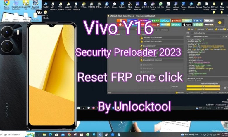 Vivo Y16 Security Preloader 2023 Reset FRP One click By Vivo Y16 Security Preloader 2023 Reset FRP One click By