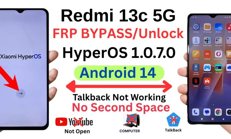 Unlocking Secrets: Bypass FRP on Redmi 13C 5G (No PC Needed) with HyperOS 1.0.7! Unlocking Secrets: Bypass FRP on Redmi 13C 5G (No PC Needed) with HyperOS 1.0.7!