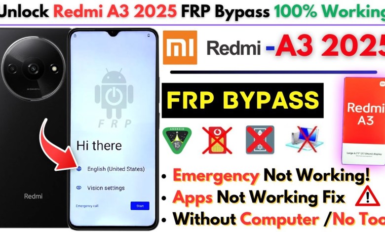 How to Bypass Redmi A3 FRP Lock Without a PC in 2025? How to Bypass Redmi A3 FRP Lock Without a PC in 2025?