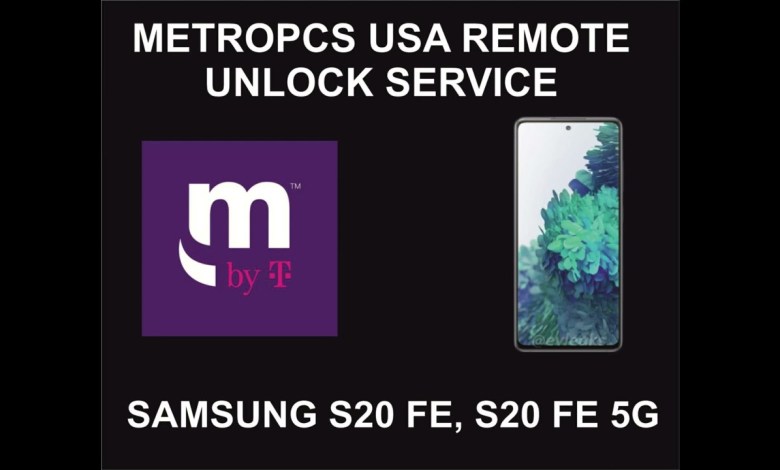 MetroPCS USA Remote Unlock Service, Samsung S20 FE, 5G MetroPCS USA Remote Unlock Service, Samsung S20 FE, 5G