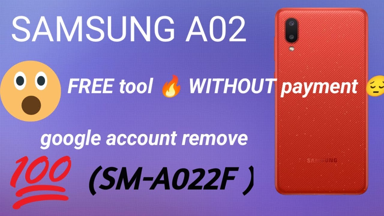 Samsung A02 Google Account Remove | password Samsung A02 Google Account Remove | password