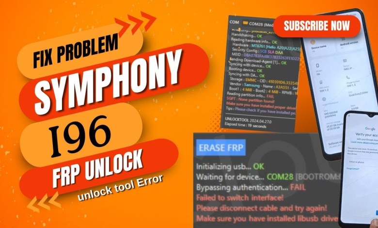 Symphony i96 frp unlock tool error Fix 2024 #hkmamun996 Symphony i96 frp unlock tool error Fix 2024 #hkmamun996