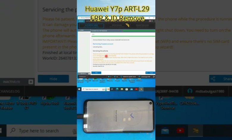 Huawei Y7p ART-L29 Huawei ID AND FRP Remove One Click Huawei Y7p ART-L29 Huawei ID AND FRP Remove One Click