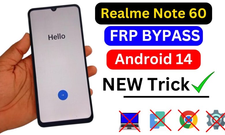 Unlock Realme Note 60’s Frp Bypass Without Using a Computer! Unlock Realme Note 60’s Frp Bypass Without Using a Computer!