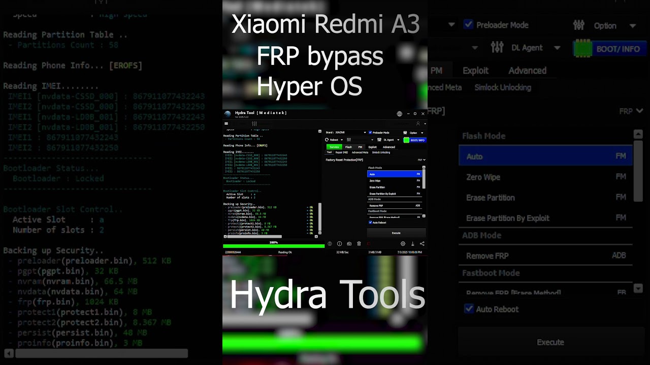 Unlocking Secrets: Xiaomi Redmi A3 FRP Bypass with Hydra Tool 2025 | Android Insights! Unlocking Secrets: Xiaomi Redmi A3 FRP Bypass with Hydra Tool 2025 | Android Insights!